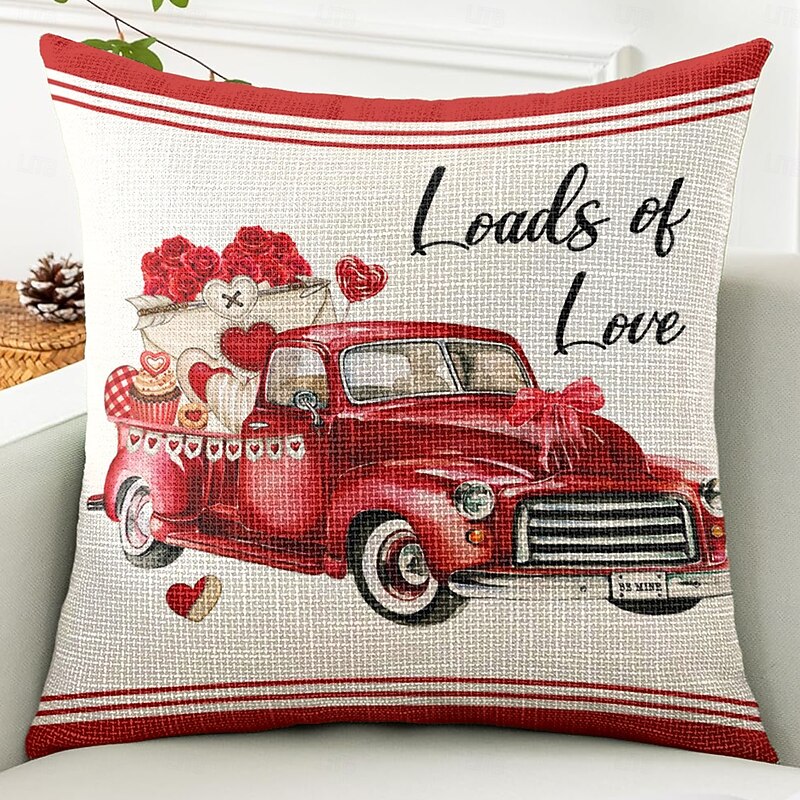 Wedding Heart Gnomes Decorative Toss Pillows Cover 1PC Soft Square Cushion Case Pillowcase for Bedroom Livingroom Sofa Couch Chair 29