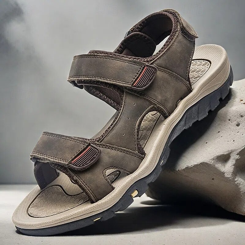 Men's Durable Outdoor Hiking Sandals - Adjustable Straps, Anti-Slip Sole, Comfortable Summer Footwear for Camping and Trekking2