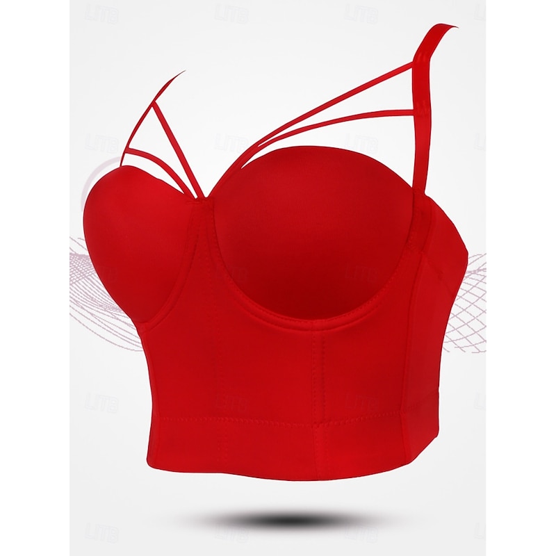 Women's Corset Shapewear Waist Cincher Waist Cincher BacklessNightwearPOLY Date Club Bar Solid Colored Sexy Corset Sexy Black White Red Summer4