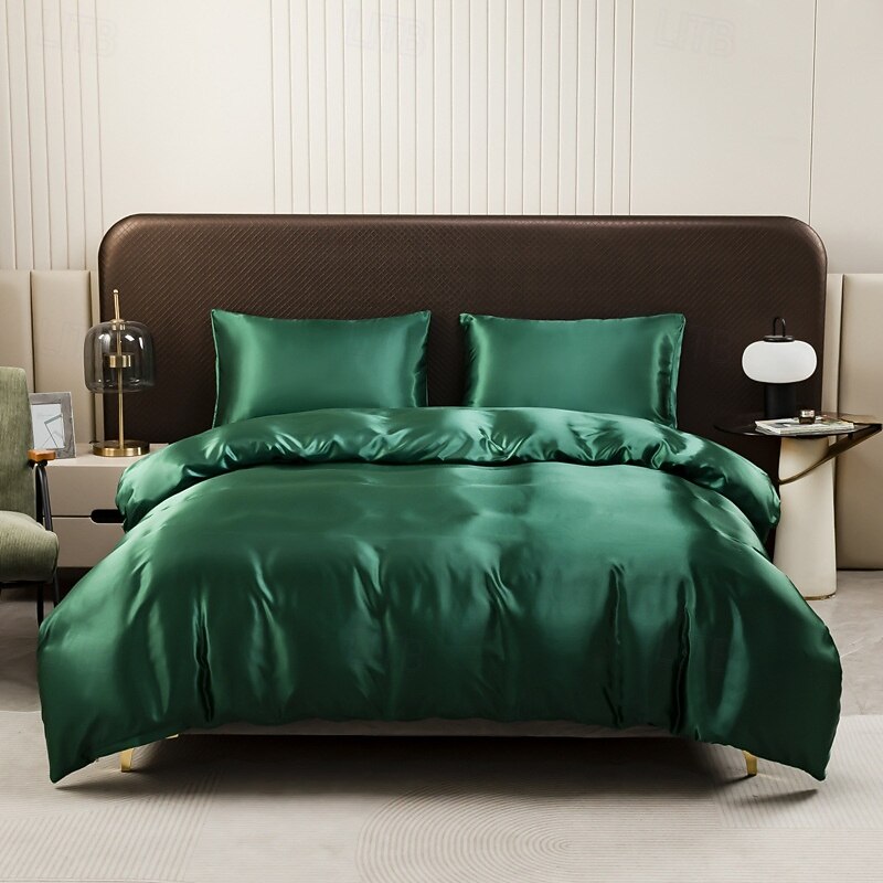 Luxury 4pcs 80g Light Luxury Color Diced Four-piece Set, 1 Suitable Bed Sheet, 1 Bed Sheet, 2 Pillowcases Suitable for Home Bedroom, Guest Room And Hotel, Good Quality And Comfortable