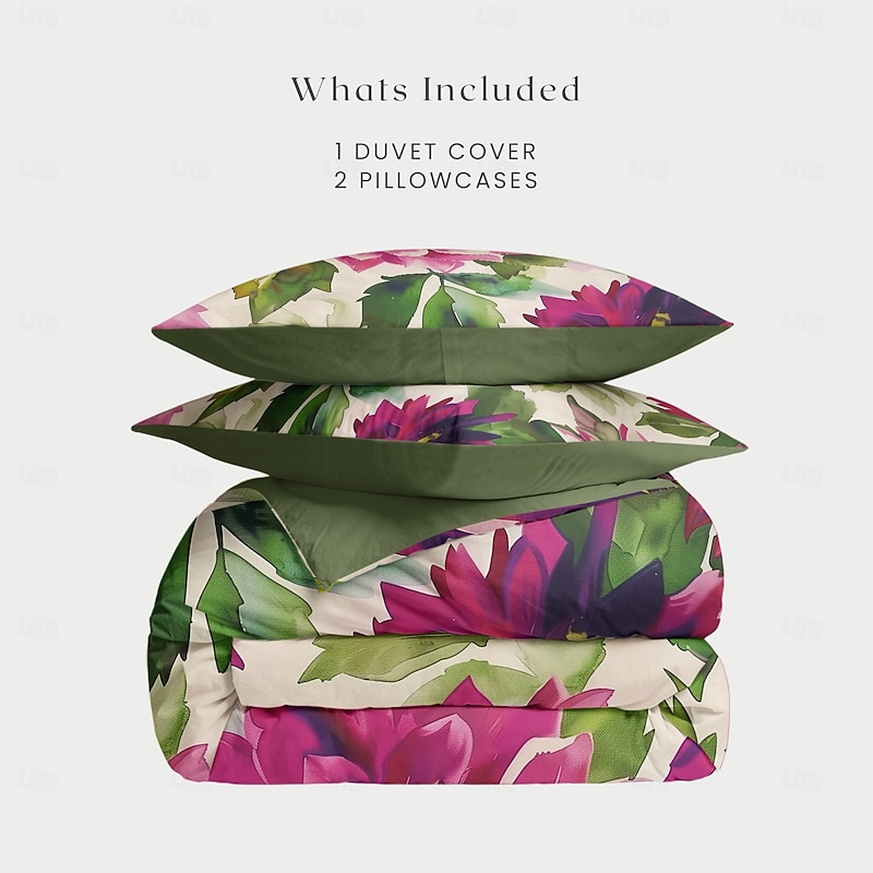 Colorful Floral Plush Cloth Bed Down Duvet Cover Single Small Bed Warm Strawberry Bed Set 2-piece Set 3-piece Set Lightweight and Soft Short Fluff Set3