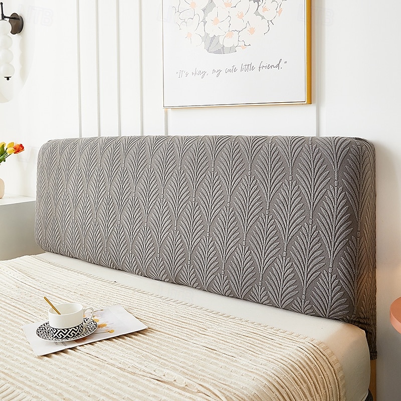 Elastic Jacquard Bedhead Cover Spandex All-inclusive Bed Head Covers Dust-proof Bed Back Protector Cover Bedroom Decor 5 Sizes3