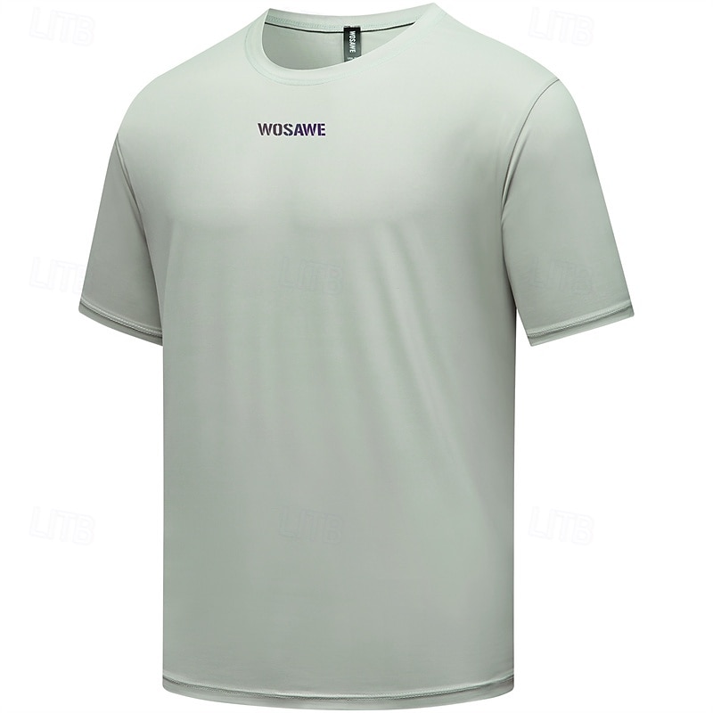 Men's Women's Cycling Jersey Letter & Number Short Sleeve Bike Tee Tshirt Jersey Top with 3 Rear Pockets Mountain Bike MTB Quick Dry Breathable Sports Black White Green Clothing Apparel3