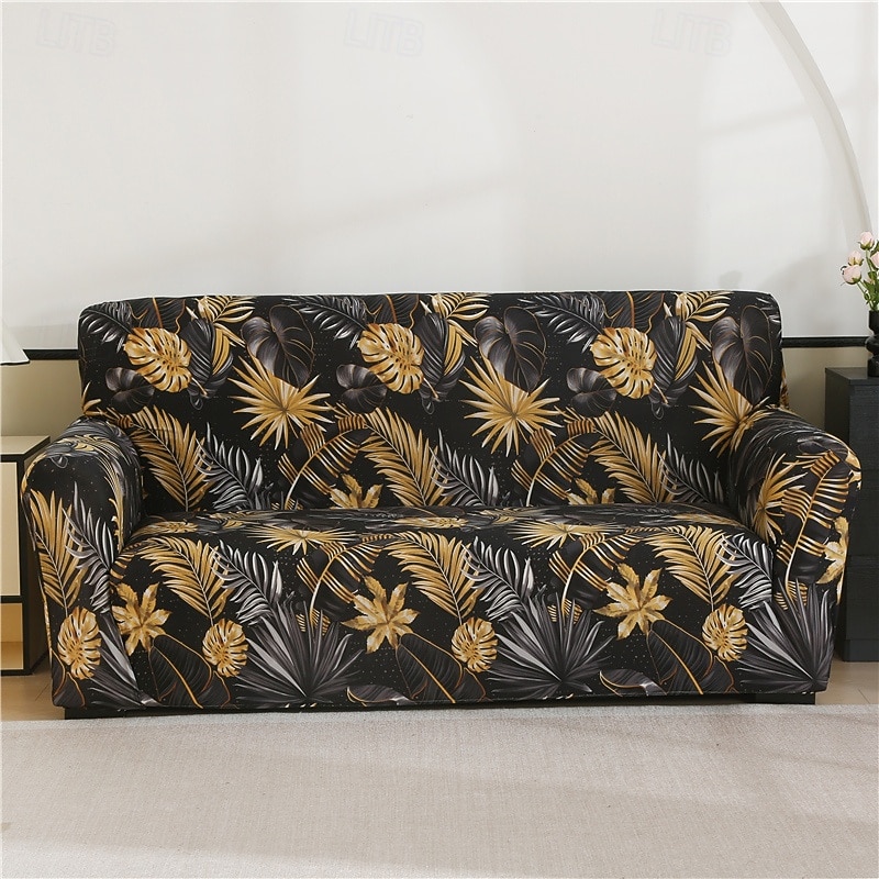 Bohemian Print Dustproof All-powerful Slipcovers Stretch Sofa Cover Super Soft Fabric Couch Cover with One Free Boster Case(Chair/Love Seat/3 Seats/4 Seats)3