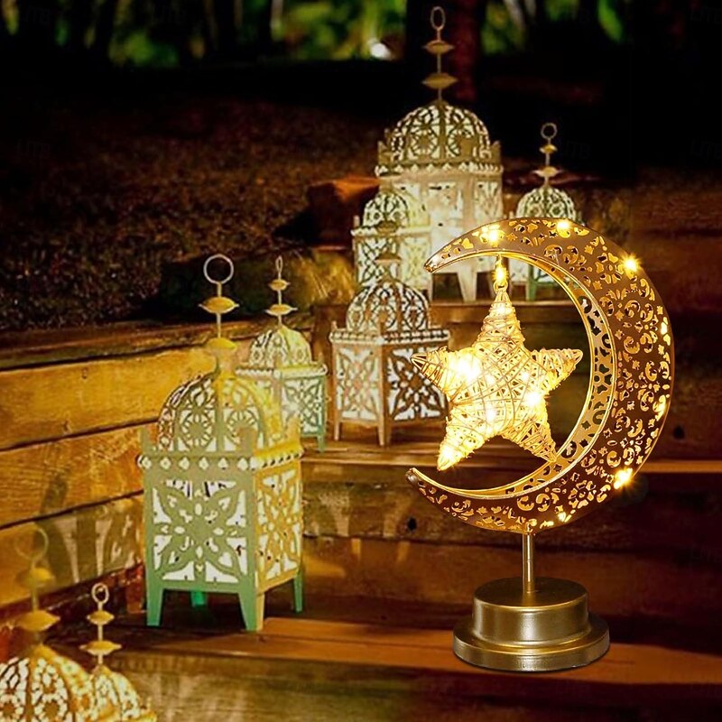 Moon Lamp Eid Mubarak Celebration for Ramadan & Eid Home Decor – Battery Powered Table, Bedroom, Window, Wardrobe Decoration4
