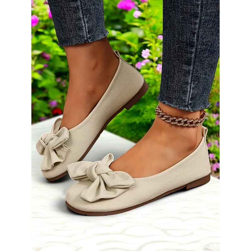Women's Bowknot Barefoot shoes – Soft Wide Fit Shoes , Casual & Comfortable Ballet Shoes for Daily Wear