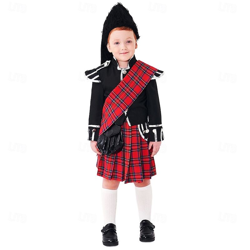 Royal Guard Halloween Cosplay Costume Outfits Cosplay Kid's Boys' Halloween Carnival Mardi Gras Party Halloween Easy Halloween Costumes Dress Up
