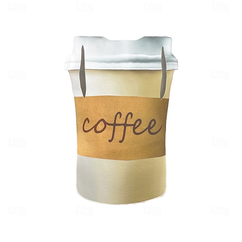 Coffee Halloween Cosplay Costume Outfits Funny Costumes Cosplay Adults' Men's Women's Halloween Carnival Mardi Gras Performance Party Easy Halloween Costumes Dress Up4