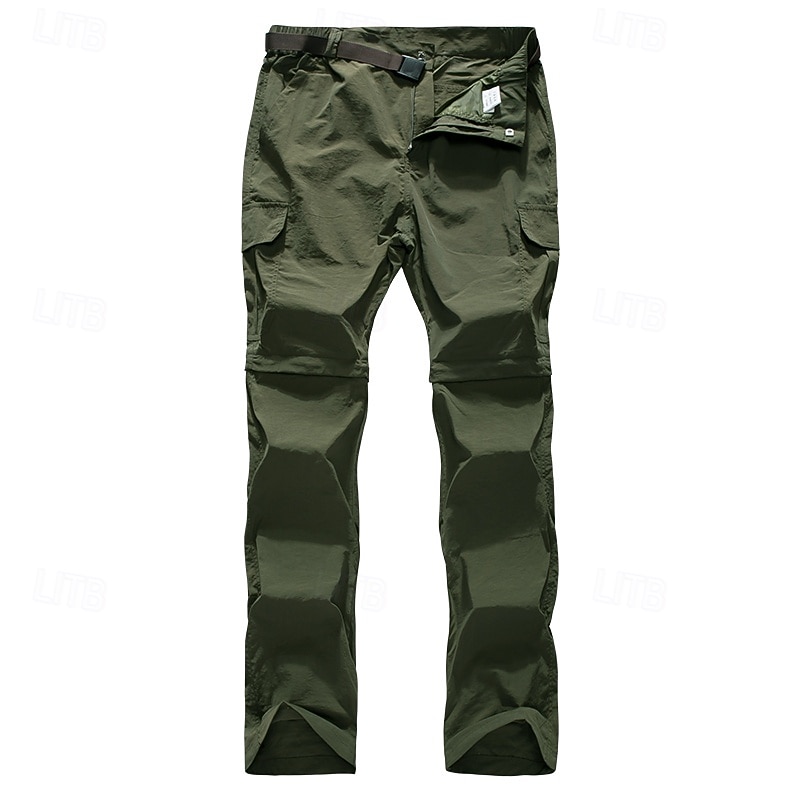 Men's Cargo Pants Convertible Zip Off Pants Hiking Pants Trousers Tactical Pants Military Outdoor Regular Fit Quick Dry Breathable Pants / Trousers Black Army Green Hunting Climbing Camping / Hiking2