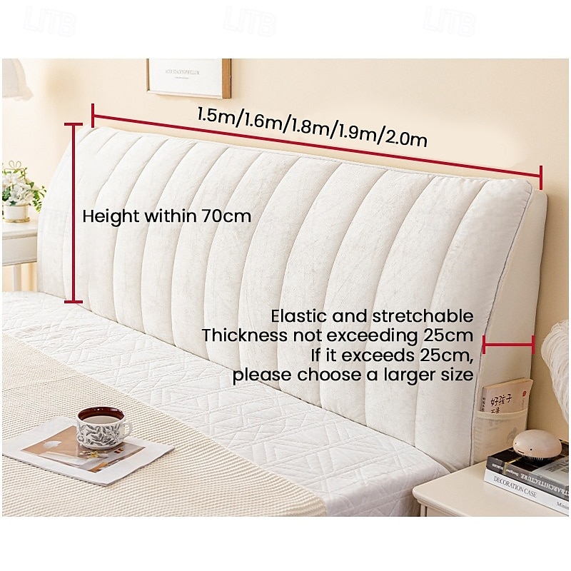 Thickened Cotton Bed Headboard Covers Stretchy Headboard Cover Bed Headboard Cover Elastic All-Inclusive Headboard Cover for Bedroom Decoration2