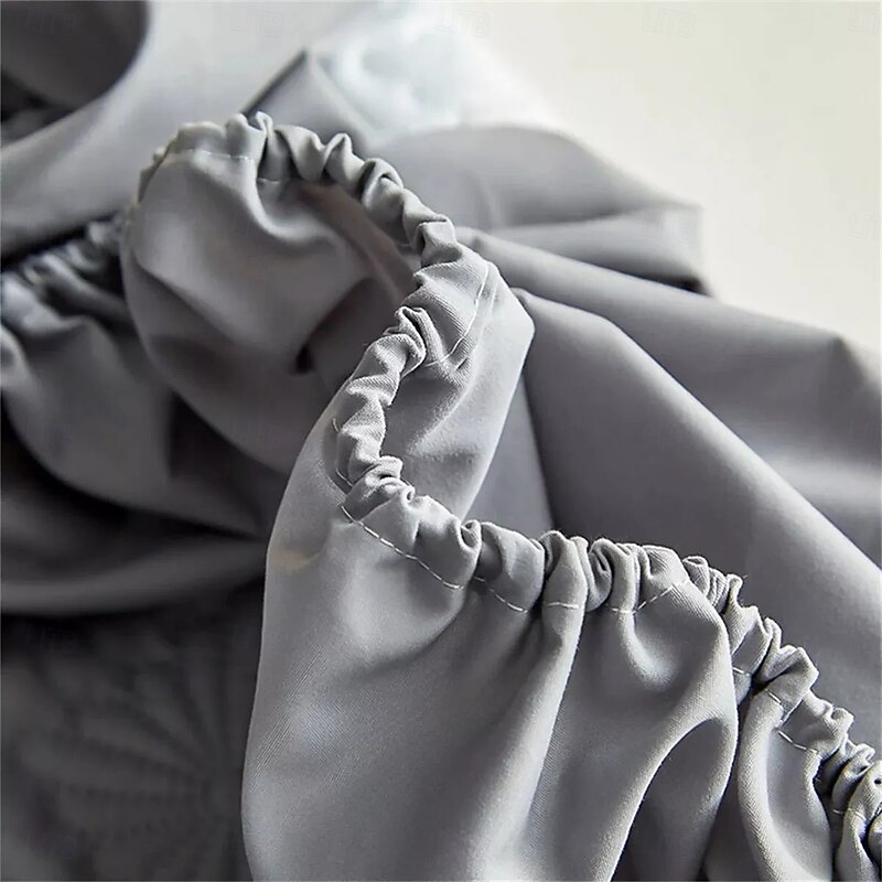 Queen Full King Protective Bed Cover Waterproof Bed Protector Protective Mattress Cover Protector Pad with Straps Breathable Soft Dirt-Proof Bed Mattress Cover Skin Friendly Mattress Topper Washable3