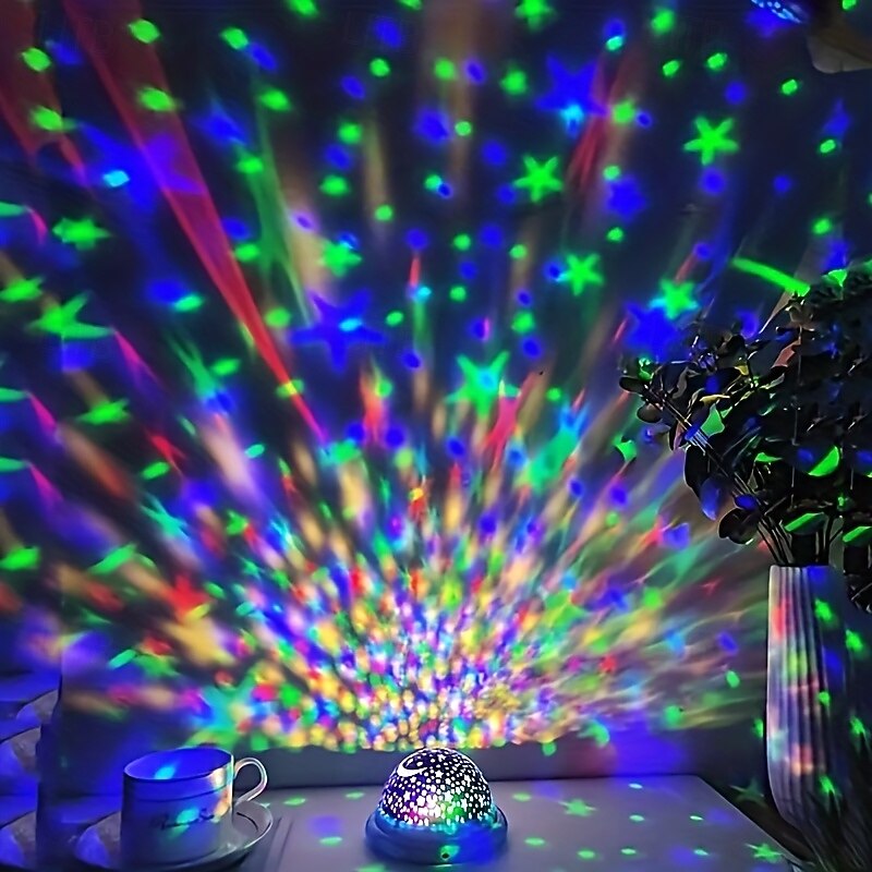 Star and Moon Themed Projector Lights – Portable and Compact for Festive Atmosphere in Indoor/Outdoor Activities, Photo Backgrounds and Restaurants3