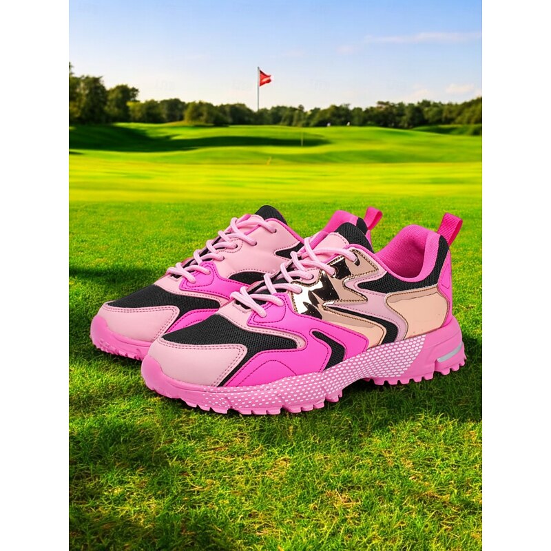 Color Block Sneakers with Metallic Accents and Breathable Mesh, Sporty Style for Women, Perfect for Running, Walking and Casual Outings4