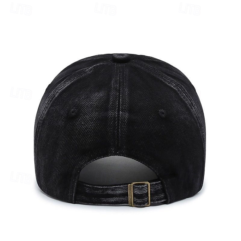 Men's Baseball Cap Sun Hat Trucker Hat Black Dark Navy Cotton Rivet Fashion Casual Daily Weekend Solid / Plain Color Adjustable Sunscreen Breathable4