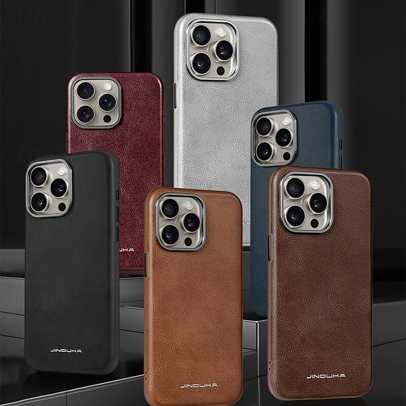 Phone Case For iPhone 16 15 14 Pro Max Plus 13 12 Pro Max Back Cover Magnetic Support Wireless Charging Shockproof Retro TPU PC