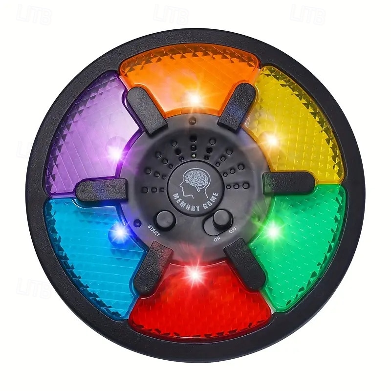 Interactive Memory Game Machine Game Board With Led Lights And Sound Effects Exercise Hand-brain Coordination-children's Educational Toy Halloween Christmas Gift