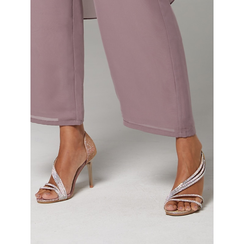 Crystal Rhinestone Strappy High Heel Sandals for Women – Glamorous Design, Perfect for Weddings, Dance Events, and Special Occasions.2