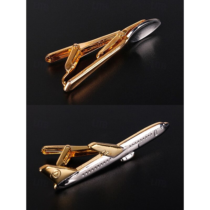 Men's Gold Plated Fork, Knife and Hammer Tie Clip - Unique and Stylish Design - Perfect for Weddings, Formal and Creative Occasions4