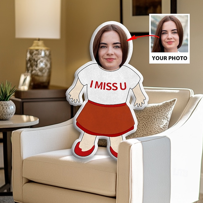 Personalized Gift Memorial Pillow I Miss You Soft,Cuddly, Duplex Printed, Hand Washable, Contemporary Designed, Zipper Closed, Cotton Filled, All-Season Decorative Throw Pillow Mother's Day2