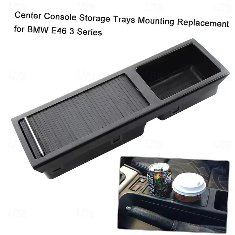 Center Console Storage Trays Mounting Replacement for E46  Series 99-05 OEM 51168217953 Center Console Storage4