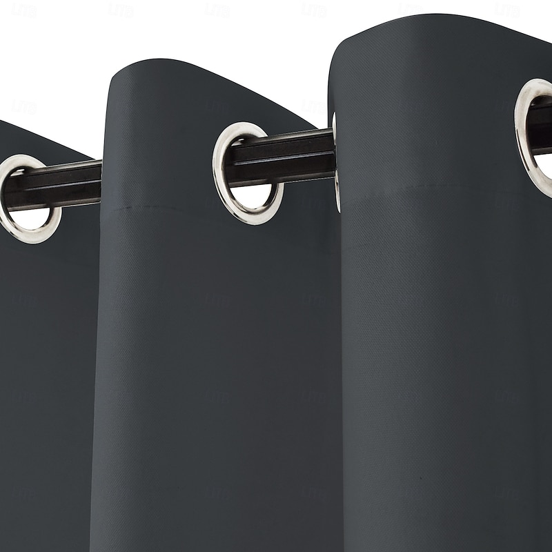 Waterproof Outdoor Curtain Privacy, Sliding Patio Curtain Farmhouse Drapes, Pergola Curtains Grommet For Gazebo, Balcony, Porch, Party, Hotel, 1 Panel3