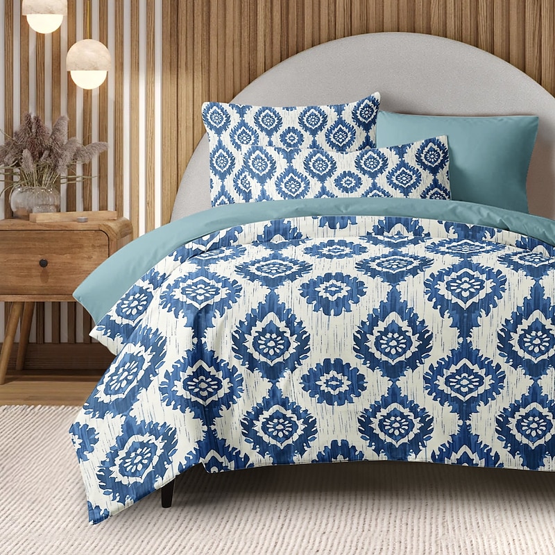 Tie-Dye Style Set Soft 3-Piece Luxury Cotton Bedding Set Home Decor Gift King Queen Duvet Cover