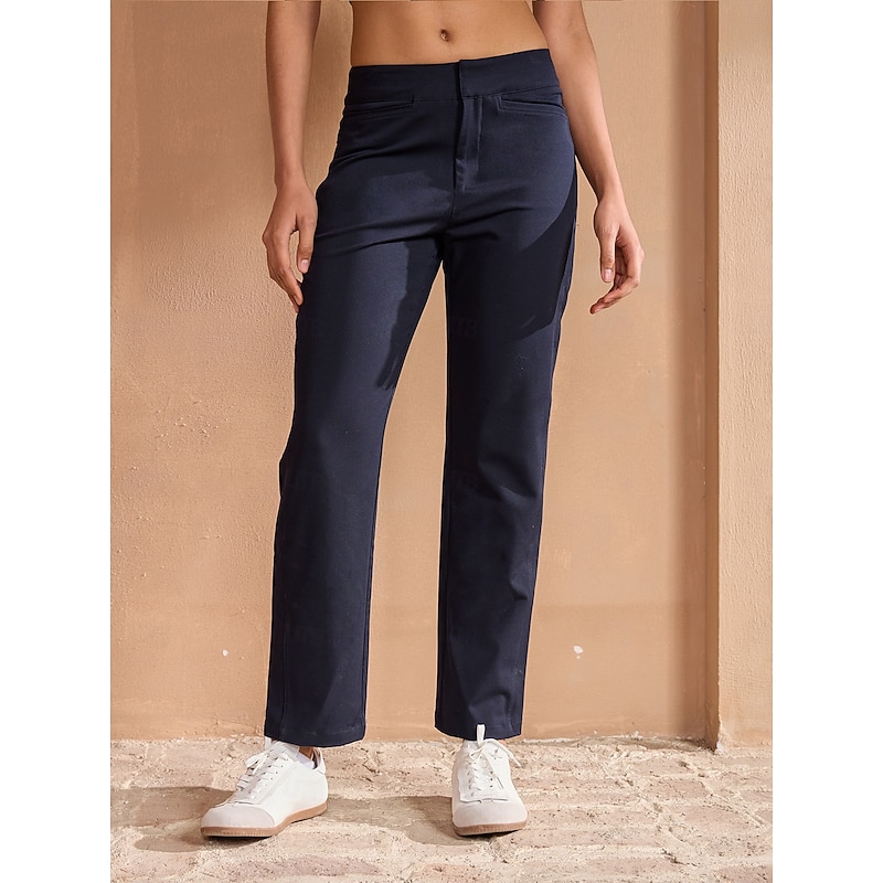 Women's Golf Pants Navy Black Pants / Trousers Ladies Golf Attire Clothes Outfits Wear Apparel3
