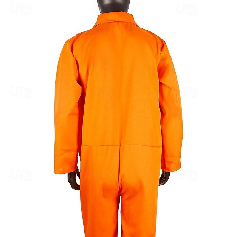 Prisoner Career Costumes Halloween Cosplay Costume Outfits Halloween Group Couples Costumes Outfits Cosplay Adults' Men's Women's Halloween Masquerade Party Masquerade Bachelorette Party Easy2