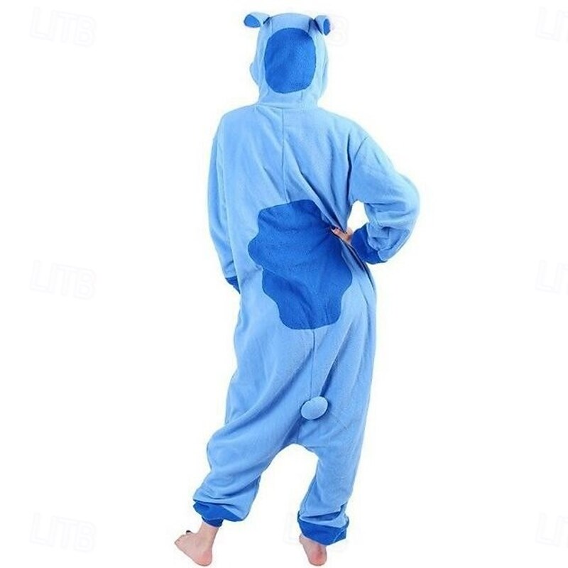 Kid's Adults' Animal Group Costume Onesie Costume Carnival Costume Cartoon Blue Monster Onesie Pajamas Kigurumi Pajamas Charm Funny Costume For Men's Women's Boys Carnival Cartoon4