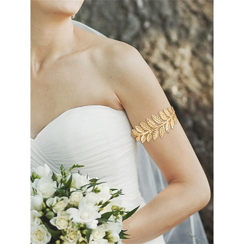 Leaf Design Armband Bracelet for Women – Adjustable Gold, Rose Gold, and Silver Options for Weddings and Special Occasions3