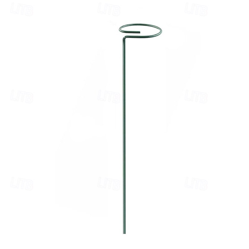 5 Packs of Metal Plant Support Stakes, Plant Stakes for Flowers, Single Stem Plant Support Ring Hoop,Plant Support Cages for Potted Plants Tomato Rose Vine3