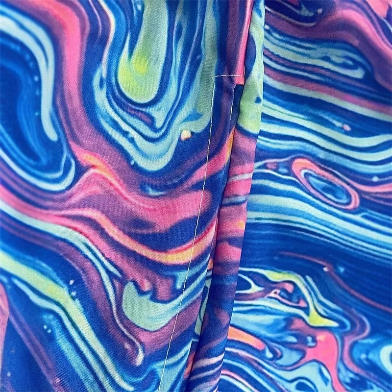 Men's Swim Trunks Swim Shorts 4-Way Stretch Fabric Board Shorts Bottoms Drawstring with Pockets Swimming Surfing Beach Water Sports Printed Summer Spring4