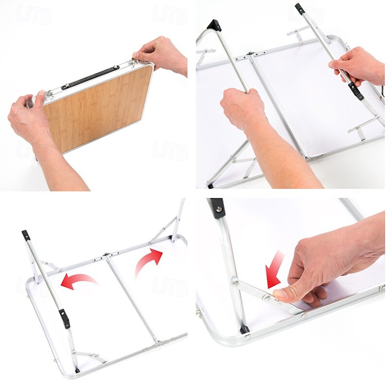 1pc Camping Outdoor Mini Folding Table, Compact and Lightweight, Easy to Carry, Durable, Perfect for Picnics, Hiking, and Outdoor Activities, Convenient Storage and Setup3