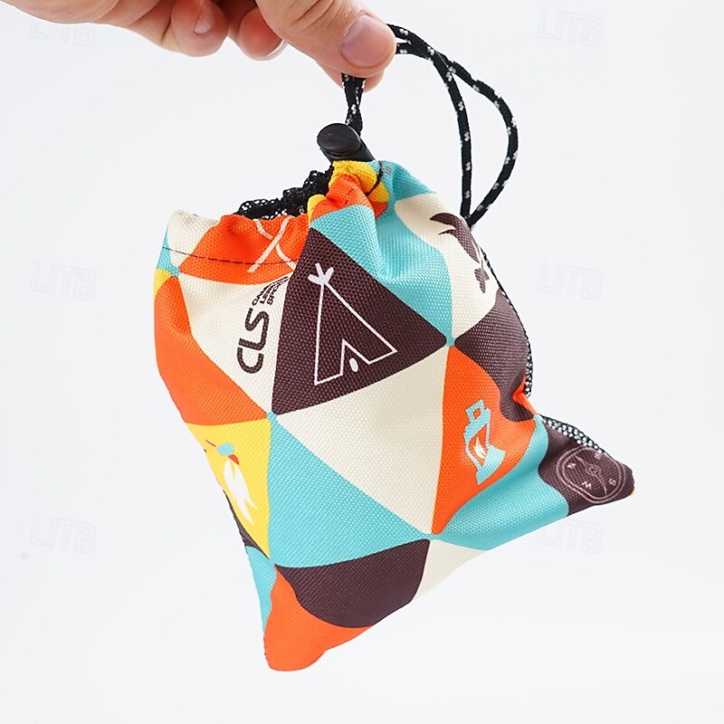 1Pc/4Pcs Waterproof Nylon Travel Organizer Bag - Outdoor Camping Storage Pouch for Clothes, Toiletries & Accessories3