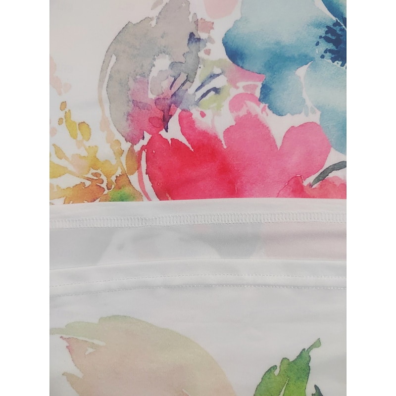 Women's EU / US Size Mini Dress Casual Dress Elegant Dress Elegant Bohemia Vacation Sleeveless Vacation Casual Beach Form Fit Floral Sleeveless V Neck Light Pink Summer4