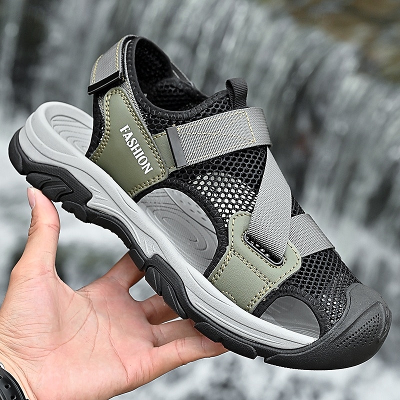 Men's Outdoor Sport Sandals with Adjustable Velcro Straps, Breathable Mesh Upper and Durable Sole for Hiking, Beach and Casual Summer Activities3