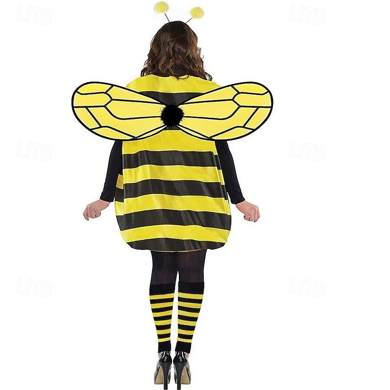 Ladybug Bee Halloween Cosplay Costume Funny Costumes Carnival Costume Cosplay Kid's Adults' Women's Girls' Carnival Masquerade Mardi Gras Performance Party Halloween Easy Halloween Costumes Dress Up4
