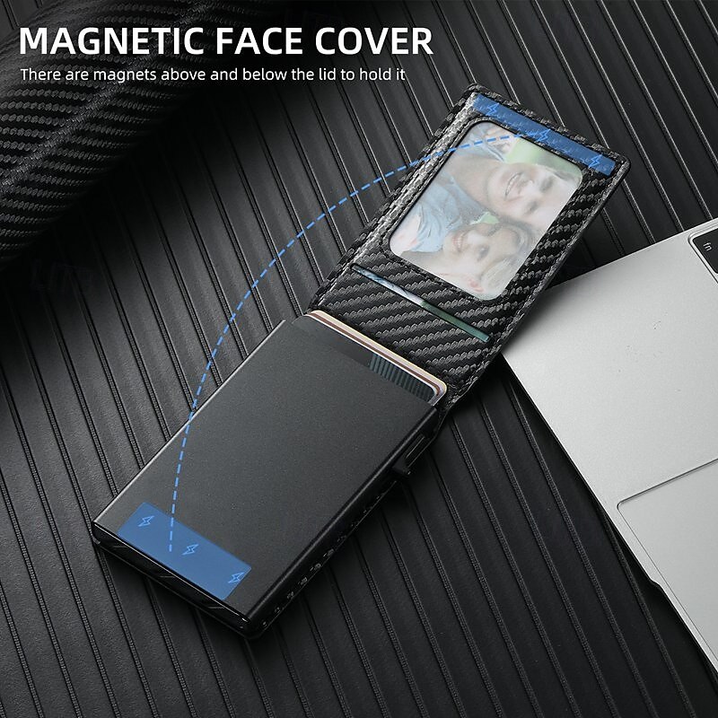 Phone Case For iPhone 17 Pro Max 17 Air 16 15 14 Pro Max Plus 13 12 Pro Max Back Cover with Stand Holder Magnetic Support Wireless Charging Retro Carbon Fiber2