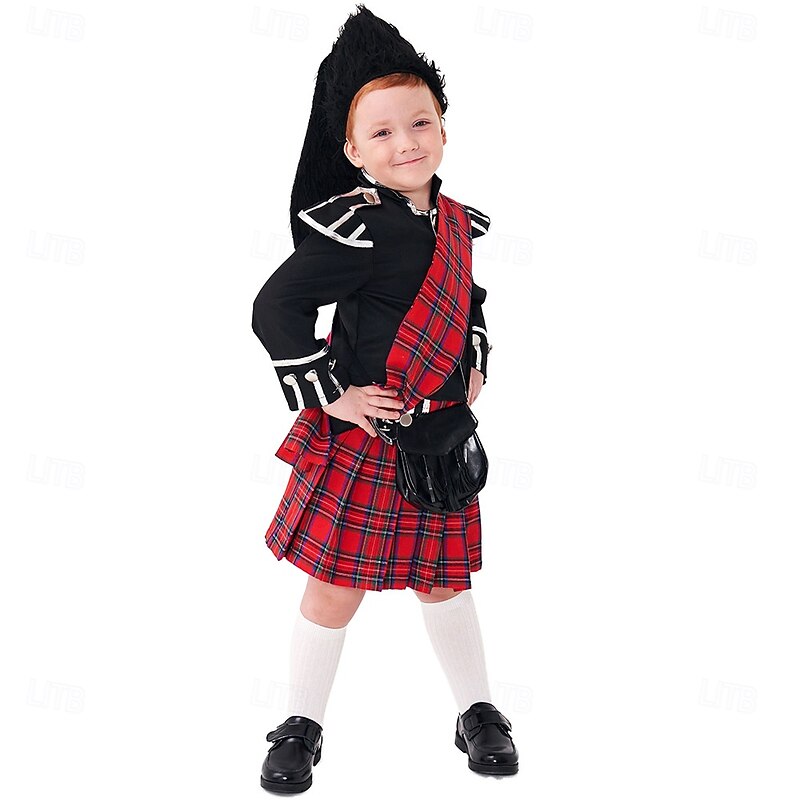 Royal Guard Halloween Cosplay Costume Outfits Cosplay Kid's Boys' Halloween Carnival Mardi Gras Party Halloween Easy Halloween Costumes Dress Up2
