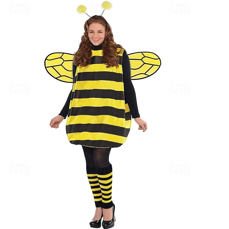 Ladybug Bee Halloween Cosplay Costume Funny Costumes Carnival Costume Cosplay Kid's Adults' Women's Girls' Carnival Masquerade Mardi Gras Performance Party Halloween Easy Halloween Costumes Dress Up2