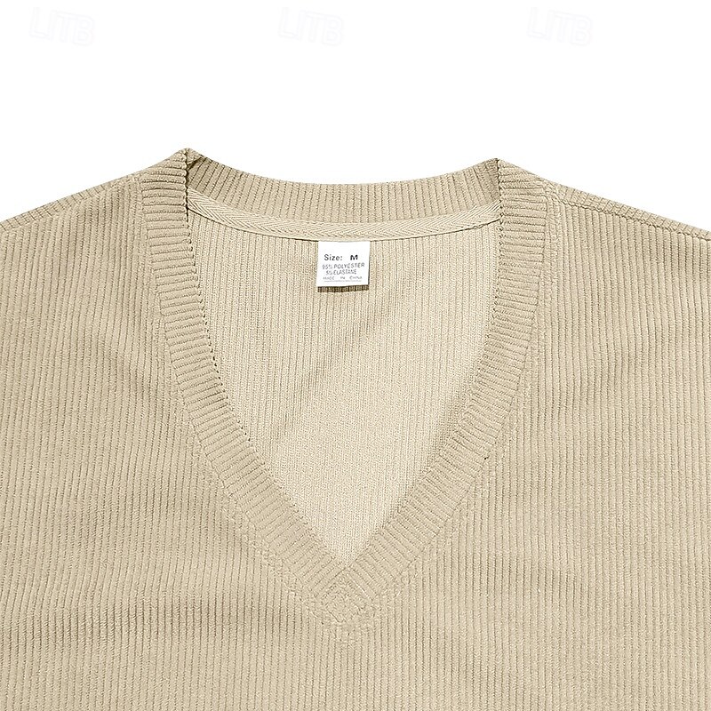 Men's Tee Short Sleeve Shirt Tee Top Short Sleeve V Neck Spring &  Fall Plain Fashion Designer Sexy Vacation Street Going out Black Navy Blue Army Green Top Tee for Men2