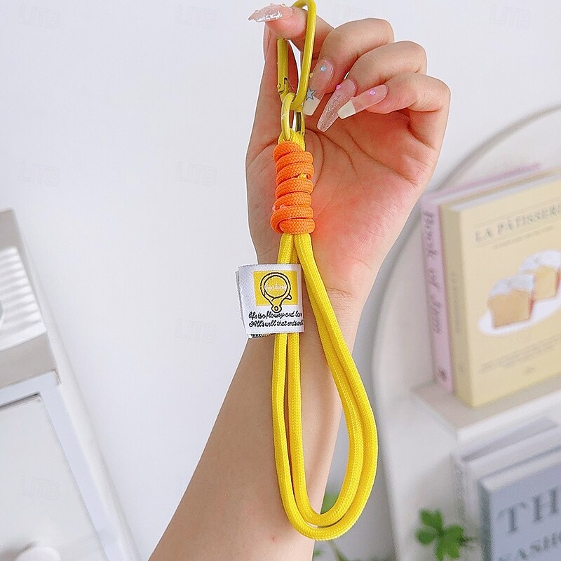 1pc Short Colorful Braided Mobile Phone Rope Decorative Fashion Camera Anti-Loss Rope Mobile Phone Rope Bag Accessories Keychain Suitable for Daily Decoration Travel and Vacation4