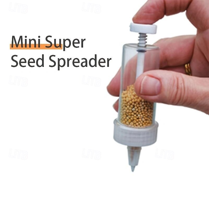 Mini Sowing Seed Dispenser Sower Seed Spreader Garden Planter Hand Seeder Tool Seed Manual Planter Garden Flower Plant Sower Planter Mini Hand Garden Seed Dispenser Planter Starter Seeder