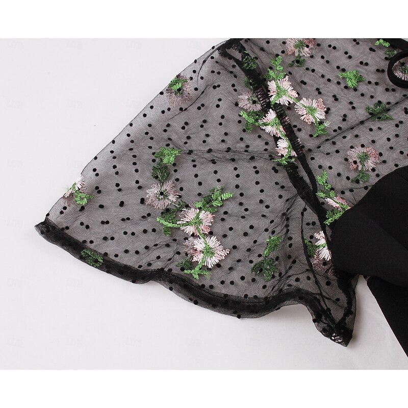 Retro Vintage 1950s Dress Pencil Dress Embroidered Fancy Dress Women's Carnival Masquerade Daily Wear Bachelorette Party Adults' Dress Homecoming Dresses3