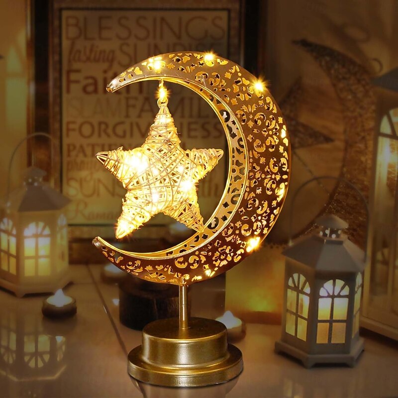 Moon Lamp Eid Mubarak Celebration for Ramadan & Eid Home Decor – Battery Powered Table, Bedroom, Window, Wardrobe Decoration2