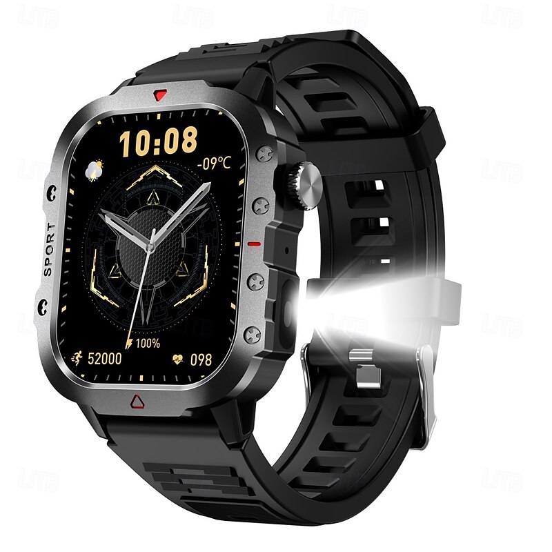 696 H11 Smart Watch 2.01 inch Smartwatch Fitness Running Watch Bluetooth Temperature Monitoring Pedometer Call Reminder Compatible with Android iOS Women Men Hands-Free Calls Waterproof Camera Control3