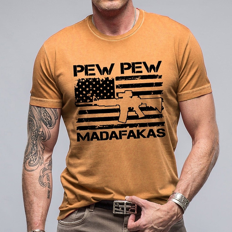 Veterans Day Men's Patriot Patriotic Veteran Funny T Shirt Short Sleeve T shirt 3D Print Crew Neck Shirt Fashion Daily Street Daily White Red Blue Summer Spring Clothing Apparel S M L XL XXL2