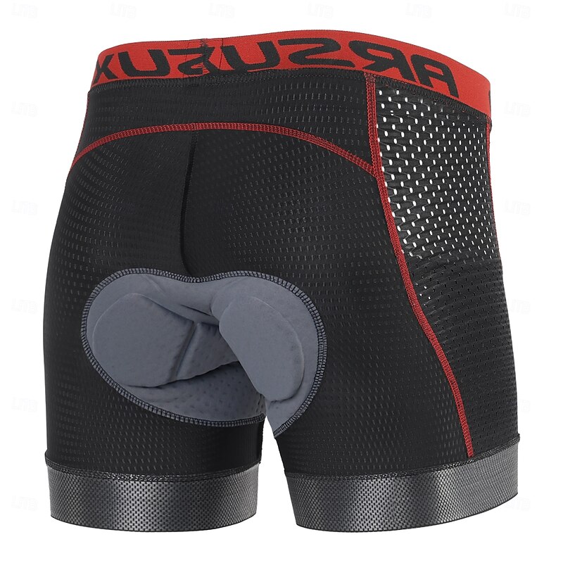 Arsuxeo Men's Letter & Number Cycling Road Shorts Cycling Underwear Shorts Cycling Pants Bike Underwear Shorts Padded Shorts / Chamois Form Fit Mountain Bike MTB Road Bike Cycling Sports Reduces3
