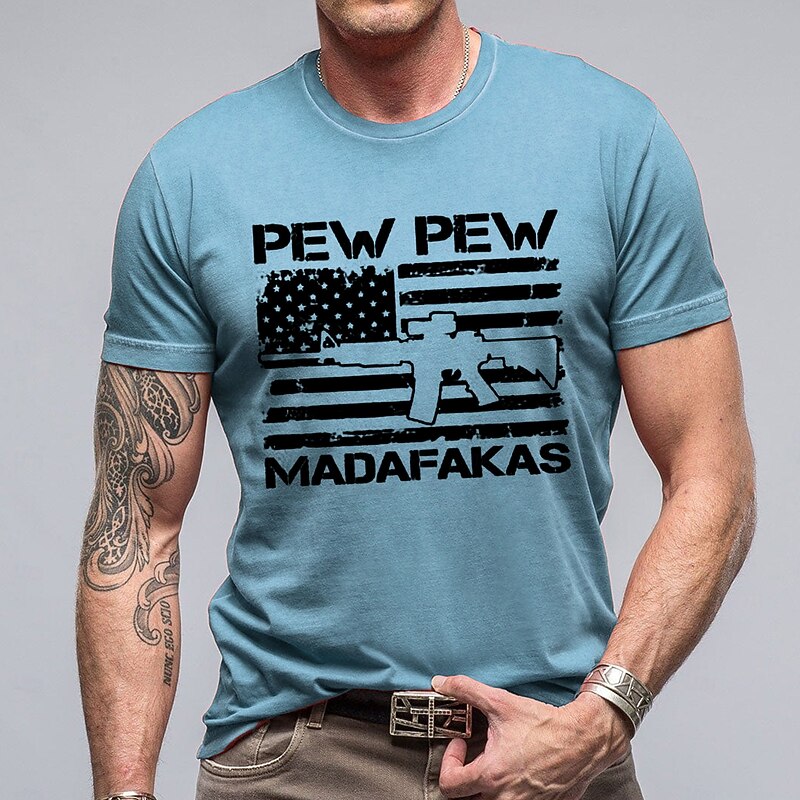 Veterans Day Men's Patriot Patriotic Veteran Funny T Shirt Short Sleeve T shirt 3D Print Crew Neck Shirt Fashion Daily Street Daily White Red Blue Summer Spring Clothing Apparel S M L XL XXL3