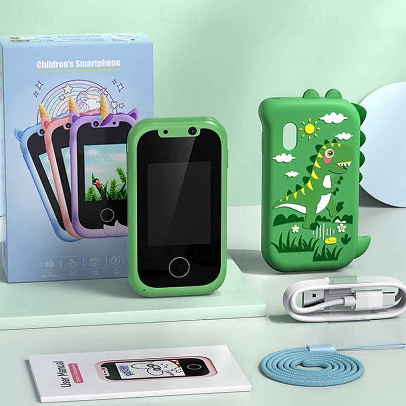 Kid's Smart Phone Toys Touchscreen HD Dual Camera Cell Phone For Kids Birthday Gifts Toddler Play Phone For Boys 3-10 Travel Toy for Christmas Halloween Gift4